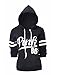 Womens Chic Drawstring Long Sleeve Hooded Sweatshirt