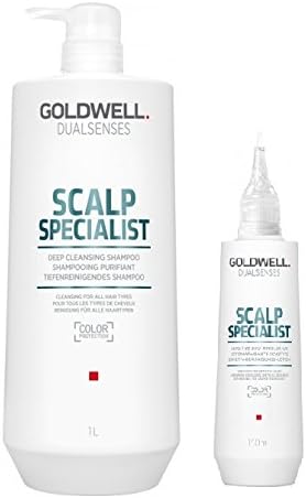 Goldwell Dual Senses Scalp Specialist Deep Cleansing Shampoo 1000ml and Soothing Lotion 150ml