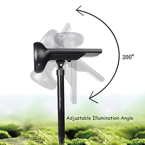 Solar Spotlight Outdoor, Waterproof 7 LED Multi Color Solar Powered Security Landscape Lights, Adjustable Angle Garden Wall Lawn Lamp for Home Outdoor Fencing Tree Walkway Patio Porch Pathway