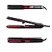 Showliss Professional Ceramic Cold Steam Hair Straightener Flat Iron with Comb Teeth for Better Straightening and Curling, LCD Display, Dual Voltage