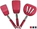 Starpack 'Flex & Flip' Flexible Silicone Turner Spatula Set (3 Pcs) - High Heat Resistant Spatulas for Cooking Egg 600°F - Silicone Pancake Turner Spatula, LFGB Grade Non Stick Rubber Kitchen Utensils