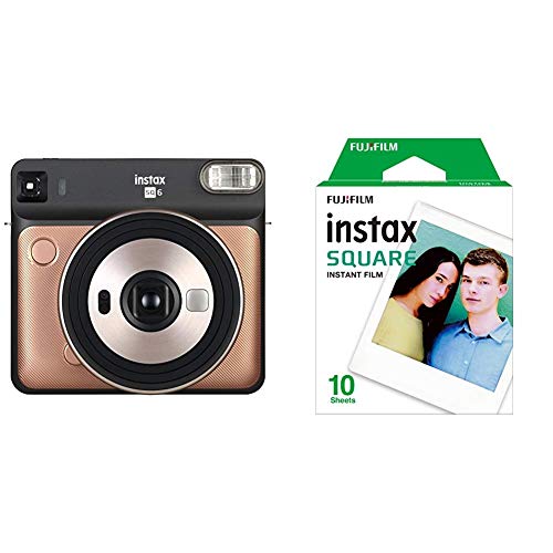Instax SQ6 rose & Fujifilm Film pour Appareil Instax Square SQ10 Blanc