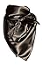 Elegant Large Silk Feel Solid Color Satin Square Scarf Wrap 36 by 36 (Black)