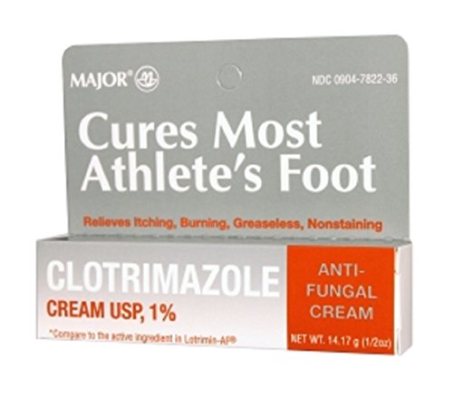MAJOR CLOTRIMAZOLE ANTIFUNGAL 1% CREAM CLOTRIMAZOLE-1 % White 14.17 GM UPC 309047822362
