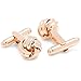 Ox and Bull Trading Co. Rose Gold Knot Cufflinks