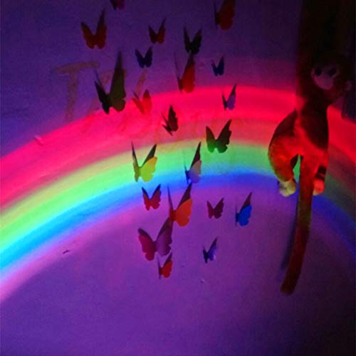 LED Rainbow Projector Lamp Creative for Bedroom Living Room Decoration Color Rainbow Children Night Light Bring A Good Mood