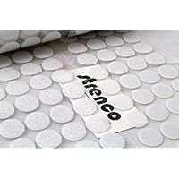 Strenco 3/4 Inch - Pack of 500 Sets - Adhesive Hook and Loop Dots - White - 1000 PCS - 20 mm Coins