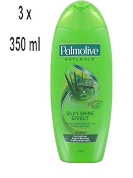 3 X Palmolive Naturals Silky Shine Effect Shampoo Aloe Vera