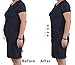iloveSIA Womens Shapewear High Waist C-Section Recovery Slimming Underwear Tummy Control Panties 2Black+Nude Size L