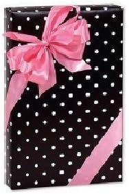 Black & White Polka Dot Gift Wrap Wrapping Paper 16 Foot Roll