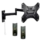 Master Mounts 2322L-2 Portable Travel RV TV Mount Locking Articulating Arm Allows 1 TV to be Used in 2 Locations, Keeps TV Secure in Moving Vehicles up to 50" & 200x200