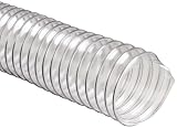 Flexadux R-2 PVC Duct Hose, Clear, 6" ID, 0.020" Wall, 25' Length