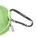 Case Star Earphone handsfree headset HARD EVA Case - Clamshell/MESH Style with Zipper Enclosure, Inner Pocket, and Durable Exterior + Silver Climbing Carabiner With Case star cellphone bag (EVA Case- Light Green)