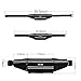 MILIDE Running Belt Waist pack for iphone x 8 7 plus With Reflective Strips Runner Workout | Waterproof Canvas Runners Belt|Phone Fanny Pack For Men,Women,Hiking Cycling,Travel,Workout,Sports