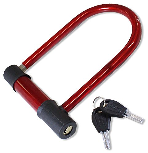 SCURRY: 6 X 7 Inch Bicycle Shackle Lock With 2 Keys by TOOLUSA