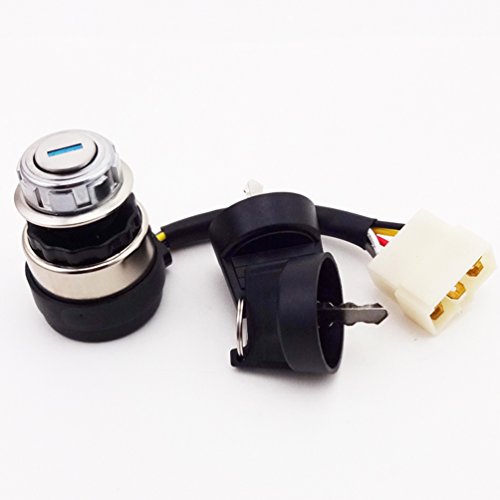 XLJOY 5 Wire On Off Ignition Key Switch for Chinese Gas Generator 170F 178FA 178F 186F 186FA