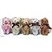 ZhinderLand Wholesale 6cm Plush Jointed mini Teddy Bear Package Of Assorted Bears (20 pcs)