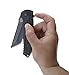 CRKT Ruger 2-Stage EDC Folding Pocket Knife: Heavy Duty Everyday Carry, Black Tanto Blade, Flipper Open, Frame Lock, Steel & Aluminum Handle, 4-Position Pocket Clip R2101K