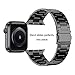 Wolait Compatible with Apple Watch Ultra 2 Band 49mm 46mm 45mm 44mm 42mm, Ultra Thin Solid Stainless Steel Band for Apple iWatch Ultra SE Series 10/9/8/7/ 6/5/4/3,Black