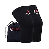 Knee Compression Sleeves Knee Support: Knee Brace For Running Basketball Crossfit Knee Pain Relief, Injury Recovery Meniscus Tear Arthritis, Reflects Light Comfortable Breathable Unisex–Bag Included