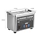 Homgrace Professional Digital Ultrasonic Cleaner with Digital Timer, Sonic Wave Stainless Steel Ultrasonic Cleaner for Jewelry Glasses Dental Washer Cleaning Machine (0.8L)