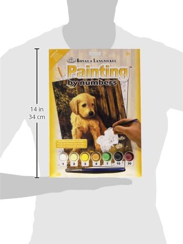 Royal & Langnickel 11 x 15 inch Puppy Blues Pre-Printed Paint by Number Painting Set - Image 3