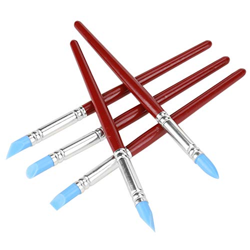 Rubber Tip Paint, 5Pcs Color Shapers Silicone Pen for Clay Sculpture Pottery DIY Shaping Carving Tool