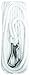 Attwood 11723-7 Solid Braid Multifilament Polypropylene Anchor Line with Spring Hook 3/8-Inch x 50-Feet, White