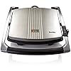 Breville Sandwich/Panini Press & Toastie Maker | 4-Slice | Non-stick-coated aluminium plates | Stainless Steel [VST026]