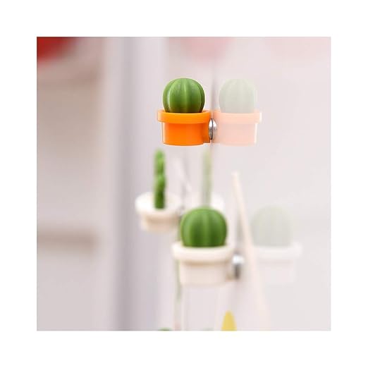 BAWANGLONG 6 Unids/Set Imanes de Nevera Lindo Cactus Botón de Imán ...