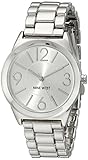 Nine West Women's NW/1663SVSB Silver-Tone Bracelet Watch