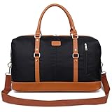 Ulgoo Weekend Duffel Bag Waterproof Nylon Overnight Travel Bag (Large Black)