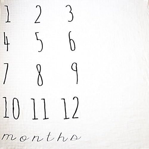 Month to month baby blanket is THE perfect gift for the expecting mom! 47โx47โ swaddling blanket is made of soft muslin and is machine washable. Make your blanket unique with our adorable add-ons!