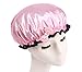 Shower Cap for Kids waterproof bath cap shower hat for children(pink)