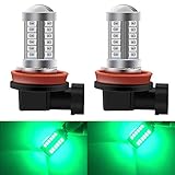 2pcs SUPER Bright Green H11/H8 LED Bulbs for Fog Lights 5730 33SMD Fog Lamp Driving DRL Lights 12V