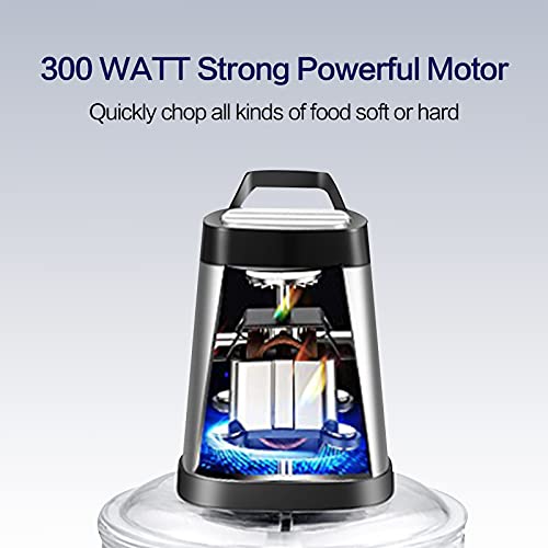 OCTAVO Electric Food Processor, 8Cup Capacity Glass Bowl,300W Meat