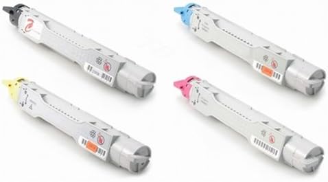 Dell Laser 5100cn Set of 4 Laser Replacement Toner Cartridges (1 Black, 1 Cyan, 1 Magenta, 1 Yellow)