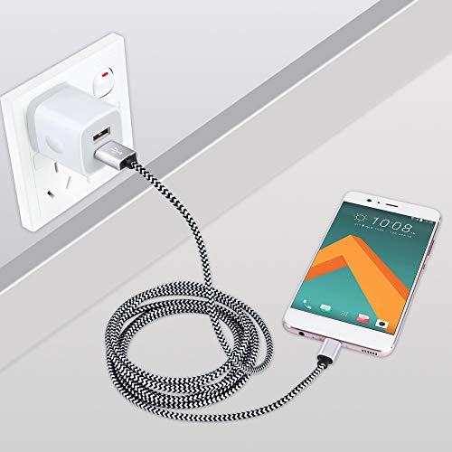 USB Plug, USB Wall Charger 3 Pack, GiGreen Dual Port Electrical Plug Wall Outlet Charger Cube 5V 2.1A Charging Block Compatible iPhone 16 15 14 13 12 11 X,Samsung S25 S24 S23 S20 S10 S9 Note20,LG,Moto
