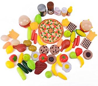 Play Food Set for Kids 71 Piece Pretend Food Toys is Perfect for Kitchen Sets and Play Food Kitchen Toys - Inspire your Toddlers Imagination