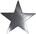 Star Cutouts | Silver | Pack of 5 | Party Decor