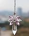Anna Crystalworld Rainbow Guardian Angel Crystal Suncatcher for Home/Car Decoration & Porch Decor & Hangings Crystal Glass Ornament (Pink)