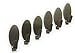 OX Adhesive Hooks, Gear Heavy Duty Stainless Steel Wall Hooks Perfect Stick on Hooks for Jewelry organizing, hat Hooks, Coat Hook, Home Kitchen Bathroom Shower Dorm Room Organizer! (6, Small)
