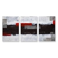 3 Piece Canvas Wall Art - Abstract Color - Canvas Prints Home Artwork Decoration for Living Room,Bedroom - 16