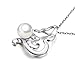 VIKI LYNN Cat Pendant Necklace for Women Freshwater Cultured Pearl 925 Sterling Silver Chain,Gifts for Cat Lovers