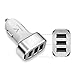 Volmate VOL66A-WS 6.6A / 33W Portable Travel Charger Rapid 3 USB Ports Car Charger With Smart Sharing IC