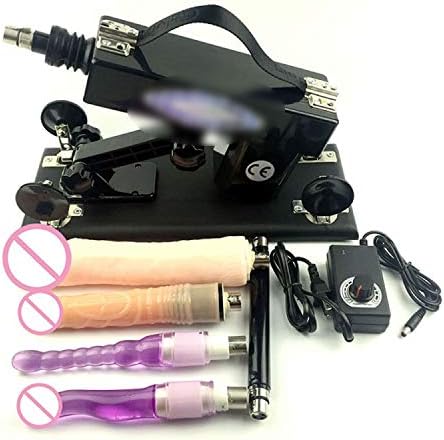 100Expectations Intimacy Machine for Women with Free Big Size Europe AU USA Adapter Automatic Retractable ing Gun 100Expectations-A5-011,Black Machine