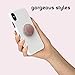 nuckees – The only phone grip & stand with collapsible magnetic-lock, 4-way horizontal and vertical stand and patented SnugHug technology to fit any size hand – Carbon Fiber Rose Gold