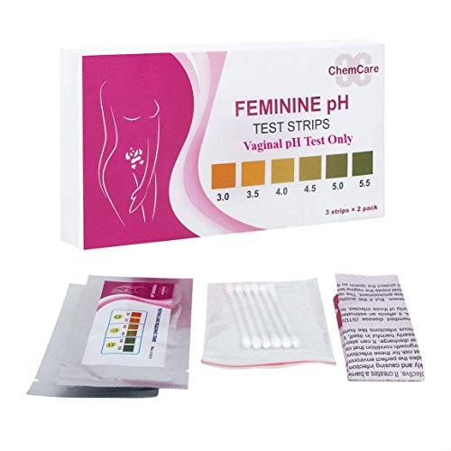ChemCare Feminine pH Test Strips 3.05.5(6 Tests) HomeTest Vaginal pH