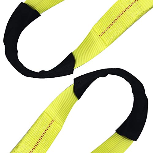 KJE Axle Tie Down Strap, 2"X36" Premium Axle Tie Down Strap with DRing