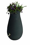Algreen Products EcoCascata Rain Barrel 65-Gallon, Charcoalstone
